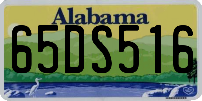 AL license plate 65DS516