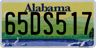 AL license plate 65DS517