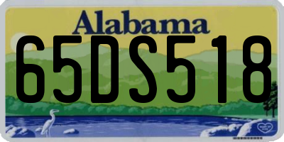 AL license plate 65DS518