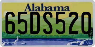 AL license plate 65DS520
