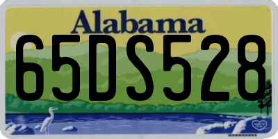 AL license plate 65DS528