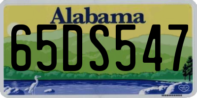 AL license plate 65DS547