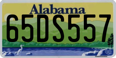 AL license plate 65DS557