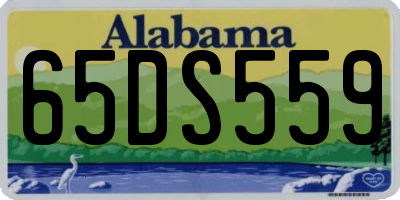 AL license plate 65DS559