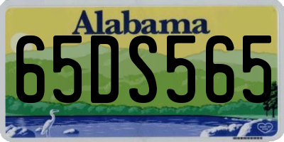 AL license plate 65DS565