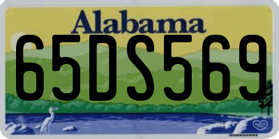 AL license plate 65DS569
