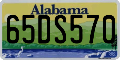 AL license plate 65DS570