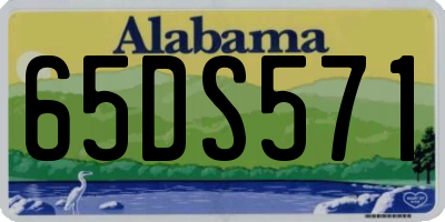 AL license plate 65DS571