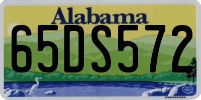 AL license plate 65DS572