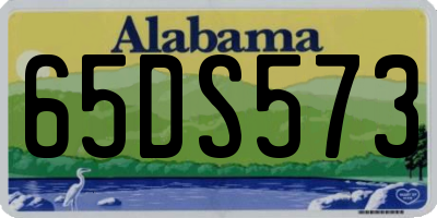 AL license plate 65DS573