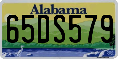 AL license plate 65DS579