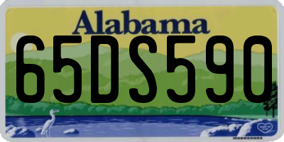 AL license plate 65DS590