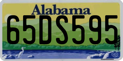 AL license plate 65DS595