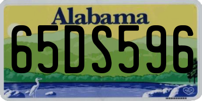 AL license plate 65DS596