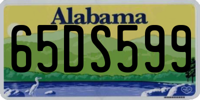 AL license plate 65DS599