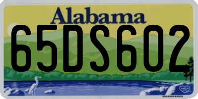 AL license plate 65DS602