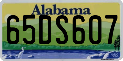 AL license plate 65DS607