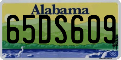 AL license plate 65DS609