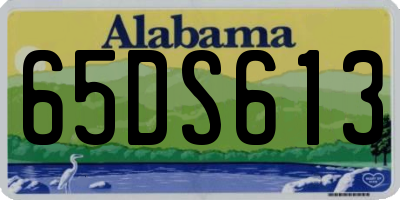 AL license plate 65DS613