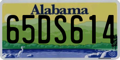 AL license plate 65DS614