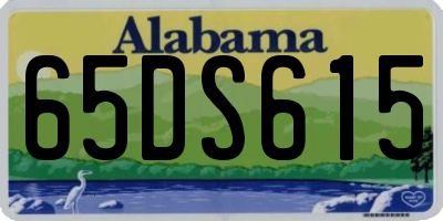 AL license plate 65DS615