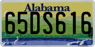 AL license plate 65DS616
