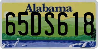 AL license plate 65DS618