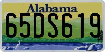 AL license plate 65DS619