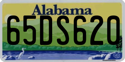 AL license plate 65DS620