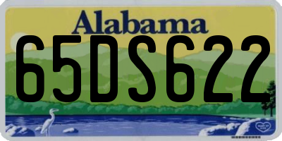 AL license plate 65DS622
