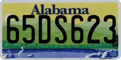 AL license plate 65DS623
