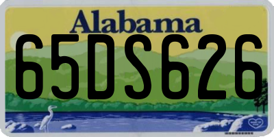 AL license plate 65DS626
