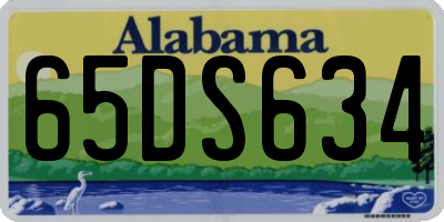 AL license plate 65DS634