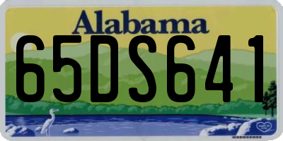AL license plate 65DS641