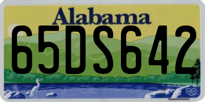 AL license plate 65DS642