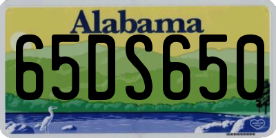 AL license plate 65DS650