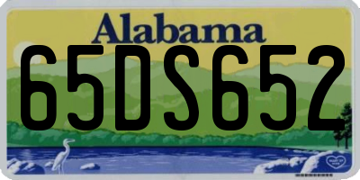 AL license plate 65DS652
