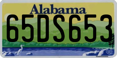 AL license plate 65DS653