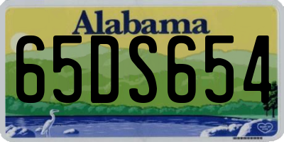 AL license plate 65DS654