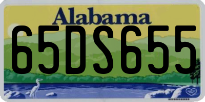 AL license plate 65DS655