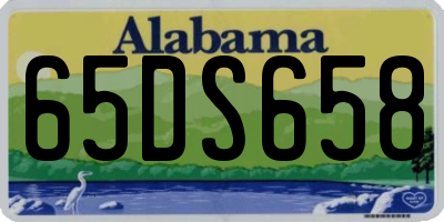 AL license plate 65DS658