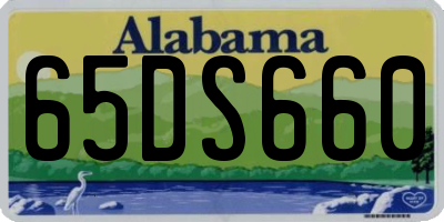 AL license plate 65DS660