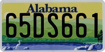 AL license plate 65DS661