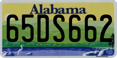 AL license plate 65DS662