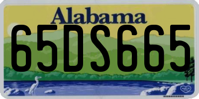 AL license plate 65DS665