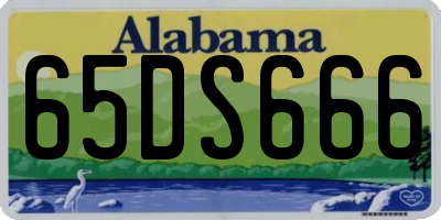 AL license plate 65DS666