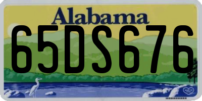 AL license plate 65DS676