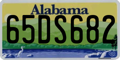 AL license plate 65DS682