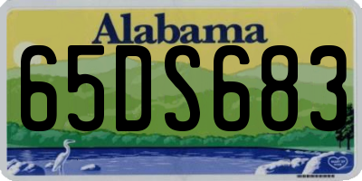AL license plate 65DS683