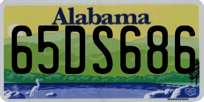 AL license plate 65DS686